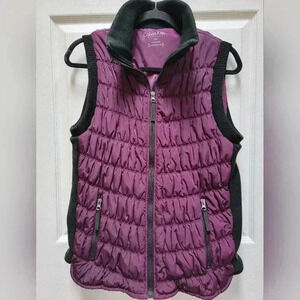 Calvin Klein Women's Cinched Performace Puffer Vest Size Large